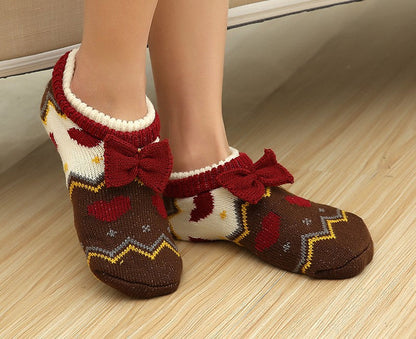Floor Socks Non-Slip Bottom Thickening Adult Unisex Household Socks Indoor Socks Grey