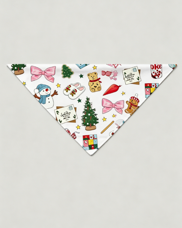 Whimsical Holiday Icon & Festive Treat Matching Family Pajama Set, Button-Down Cotton Loungewear