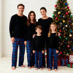 Family Christmas PJ Set – Classic Button Shirt & Tartan Sleep Pants