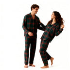 Family Plaid Button-Front Pajamas Sets
