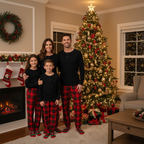 Best Christmas Gift for Families – Matching Button-Neck PJ Set