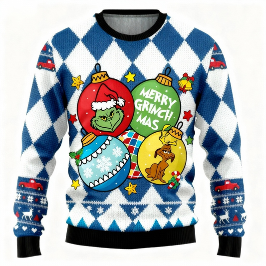 Ugly Christmas Sweater Party 2025 | Artistic Cartoon Pattern Edition