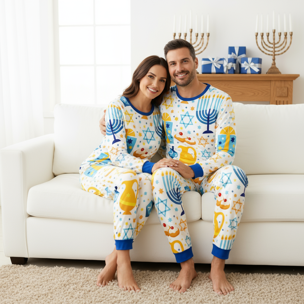 Family Hanukkah Pajamas Set