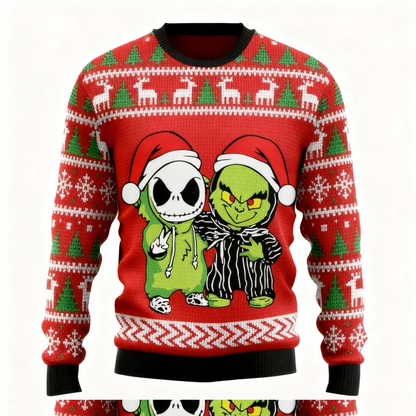 Cartoon Pattern Design Sweater - Ugly & Cozy Unisex Pullover