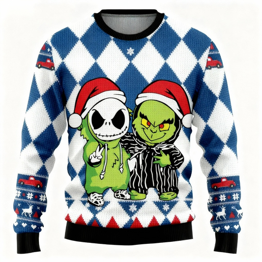 Ugly Christmas Sweater Party 2025 | Wacky Cartoon Pattern Edition
