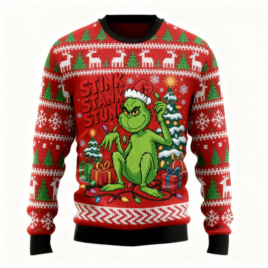 Xmas Pattern Design Sweater - Ugly & Cozy Unisex Pullover