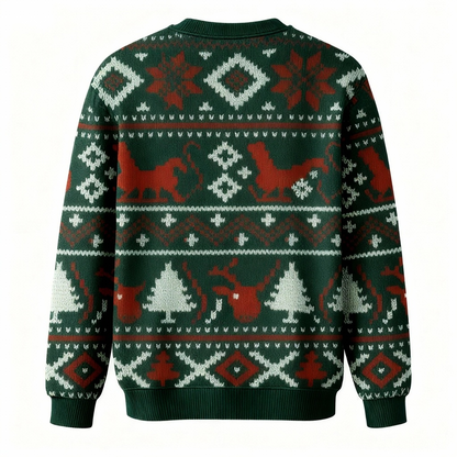 Softest Unisex Funny Santa Claus Christmas Sweater - Ugly Holiday Party Jumper