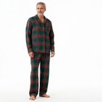 Family Plaid Button-Front Pajamas Sets