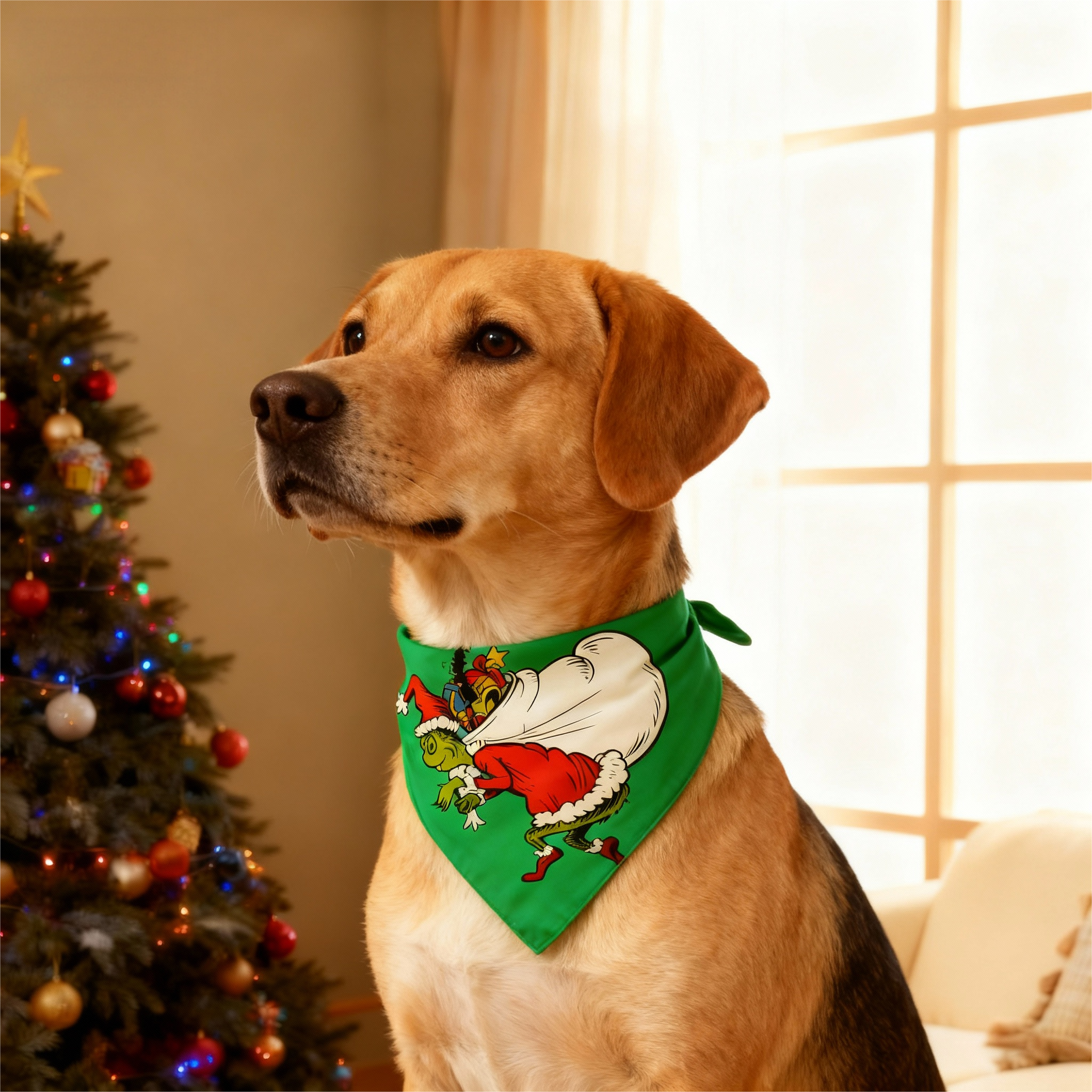 Gradient Color Button-Up Family Christmas Pajamas Set