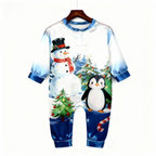 Joyful & Coordinated Satin Family Christmas Pajamas Set