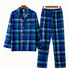 Matching Holiday Plaid Button-Up PJ Sets for Whole Family