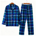 Matching Holiday Plaid Button-Up PJ Sets for Sweet Couple