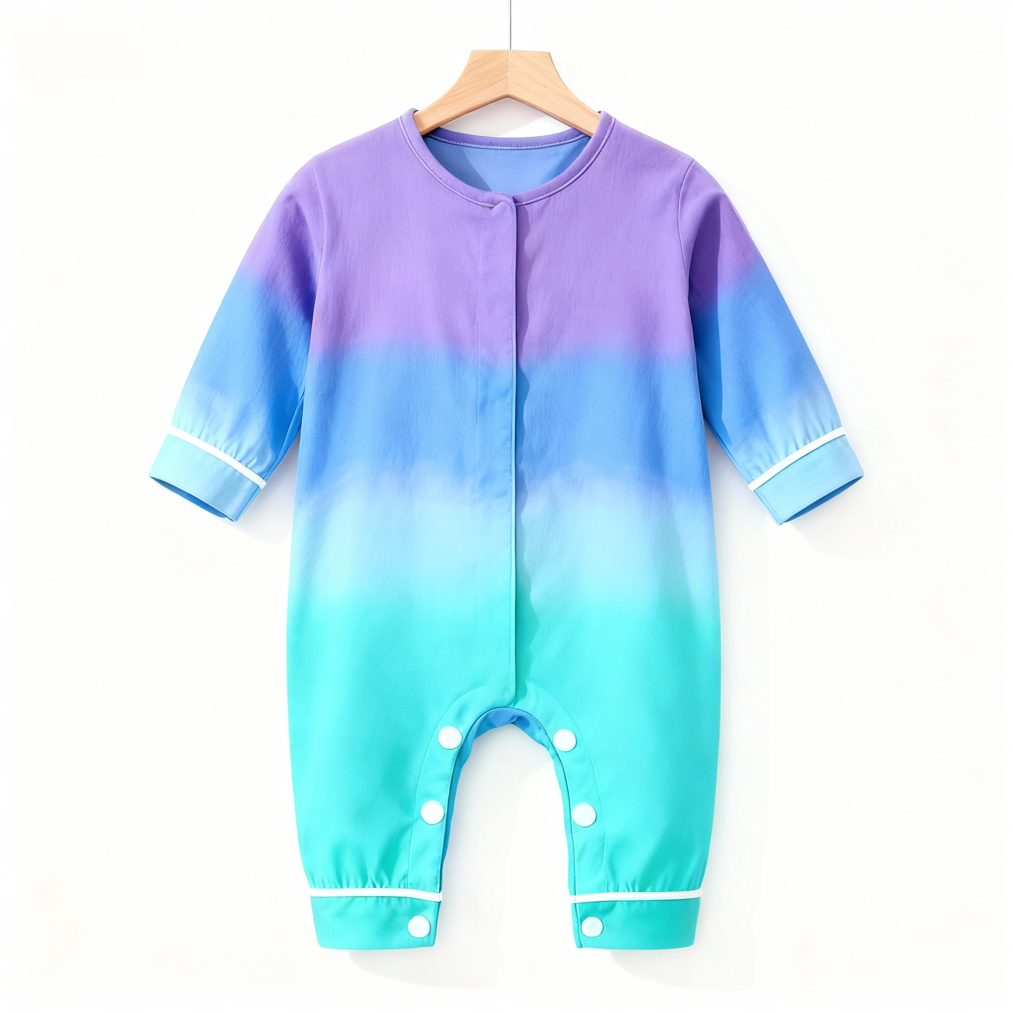 Color Block Collar Button-Up Pajama Set for Family