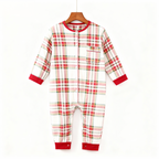 Christmas Plaid Family Pajama Set - Button Front