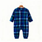 Best Christmas Gift for Families – Cute Button-Neck & Blue Plaid Pants