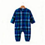 Matching Holiday Plaid Button-Up PJ Sets for Whole Family