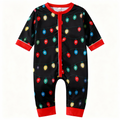 Holiday Family Button-down Satin Christmas Pajamas Set