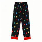 Holiday Family Button-down Satin Christmas Pajamas Set