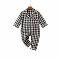 Family Button-Up Plaid Satin Pajamas Set