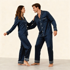 Elegant Satin Green Pajama Set for the Whole Family