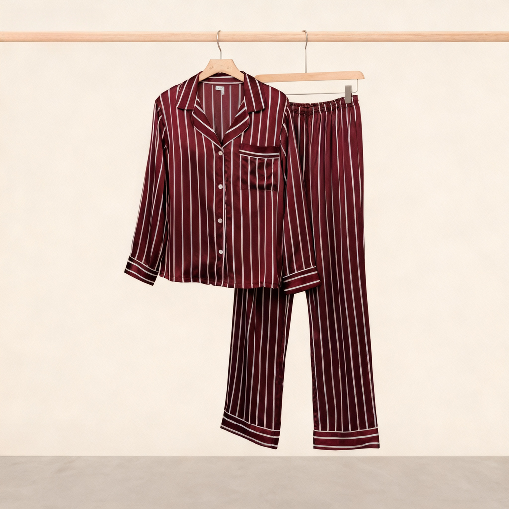 Elegant Satin Pajama Set for Couple