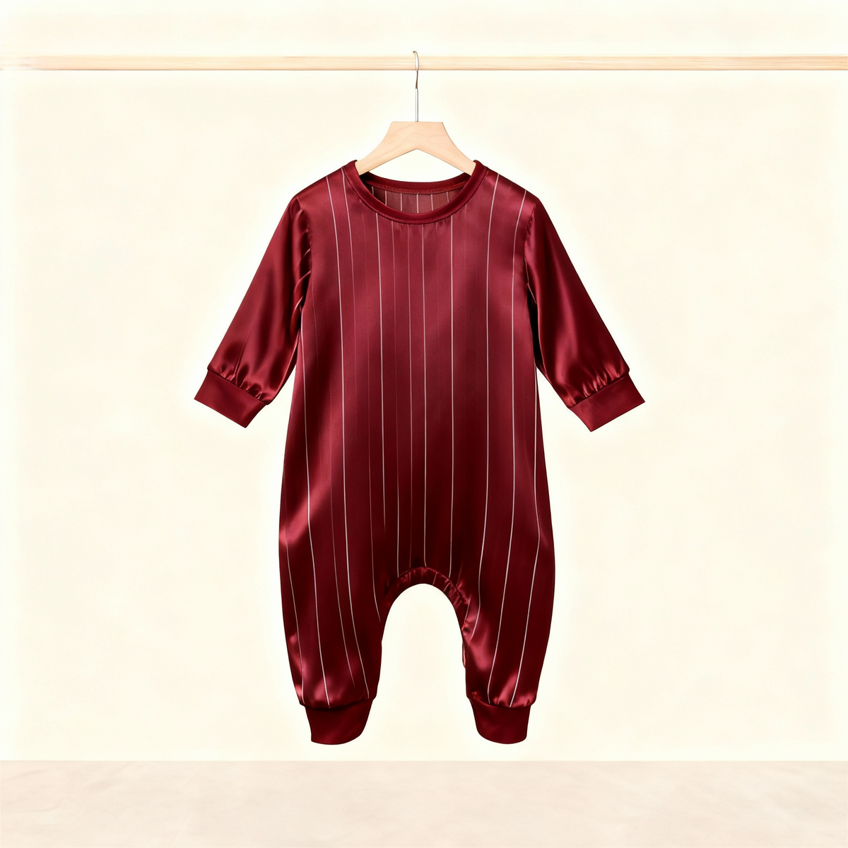 Elegant Satin Blue Pajama Set for the Whole Family