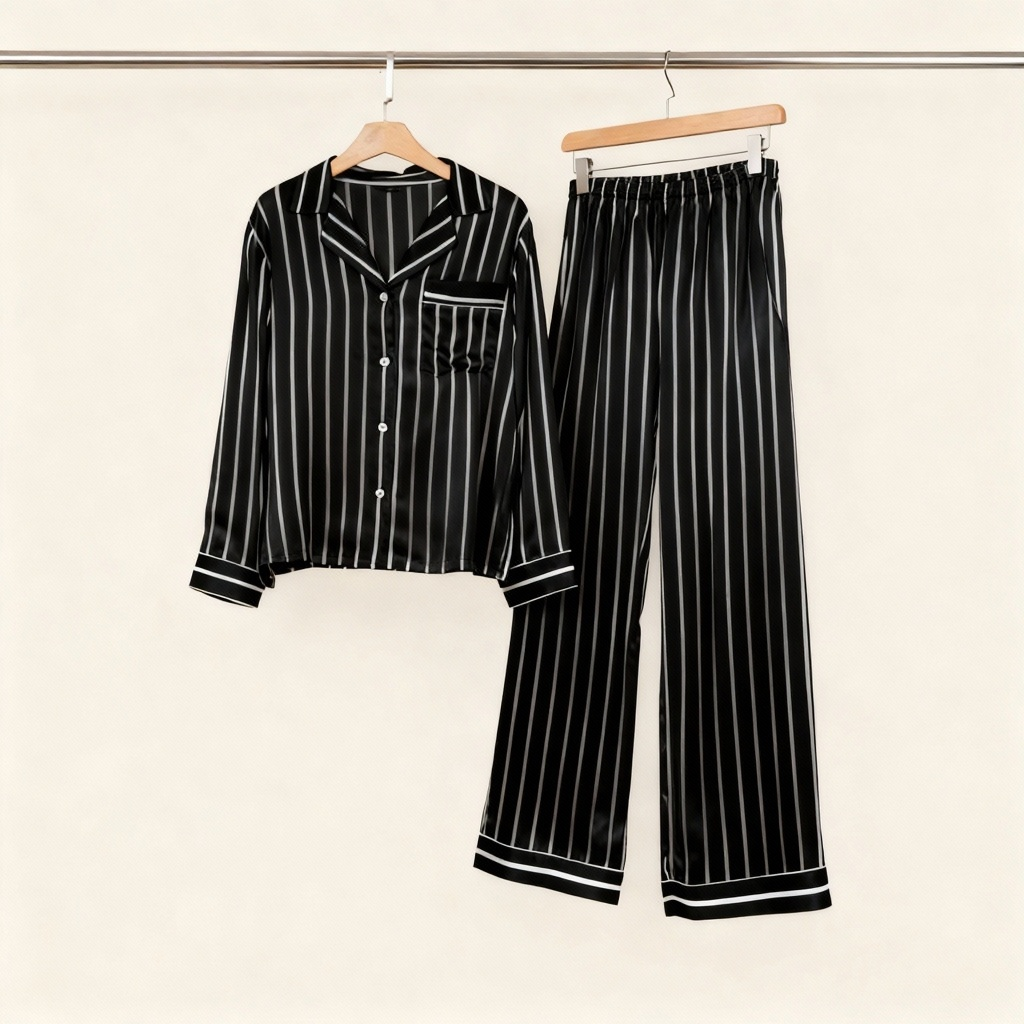Elegant Satin Pajama Set for Couple