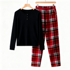 Best Christmas Gift for Families – Matching Family Button-Neck PJS