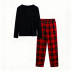 Best Christmas Gift for Families – Matching Button-Neck PJ Set