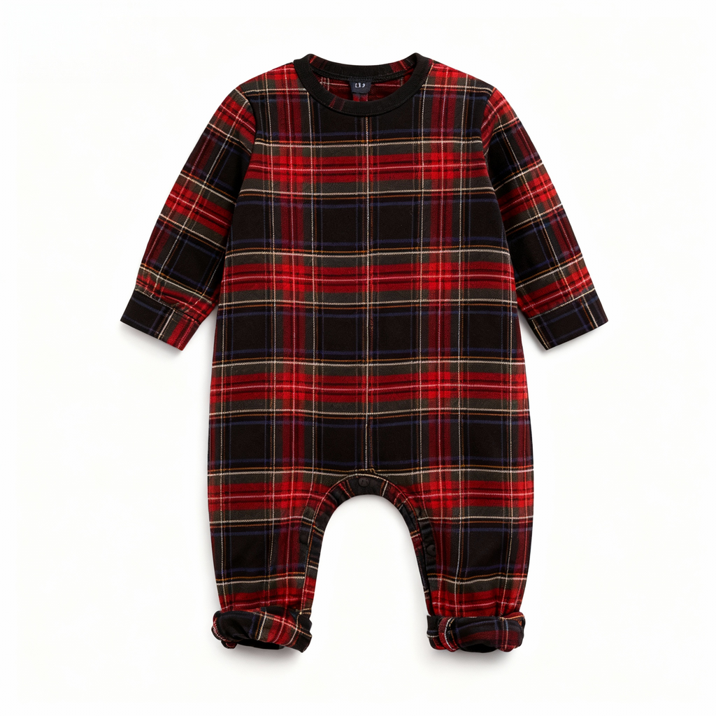 Best Christmas Gift for Families – Cute Button-Neck & Checkered Pants