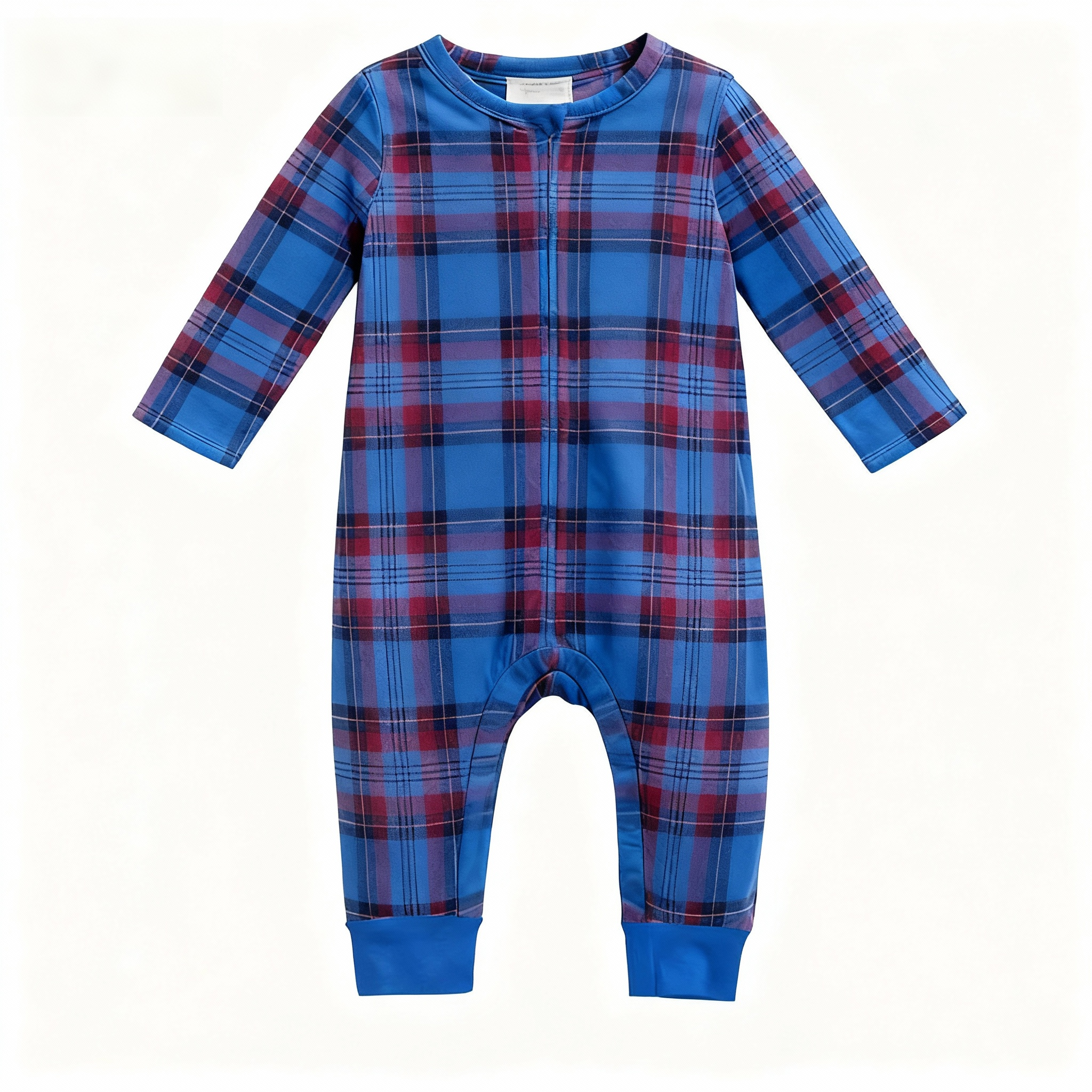 Holiday Family Blue Plaid Christmas Pajamas Set