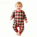 Matching Family Sleepwear Green Red Plaid Christmas Pajamas Set