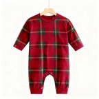Family Matching Festive Red Plaid Pajama Set