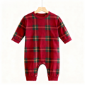 Family Matching Festive Red Plaid Pajama Set