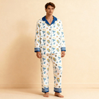 Family Satin Hanukkah Pajamas Set – Button-Down Style