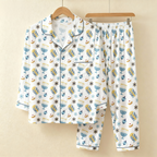Family Hanukkah Pajamas Set – Button-Down Style