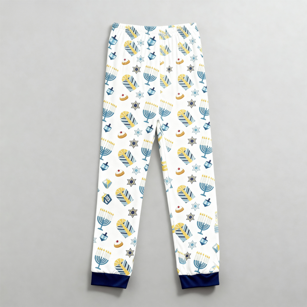 Family Hanukkah Pajamas Set-Matching Holiday Sleepwear