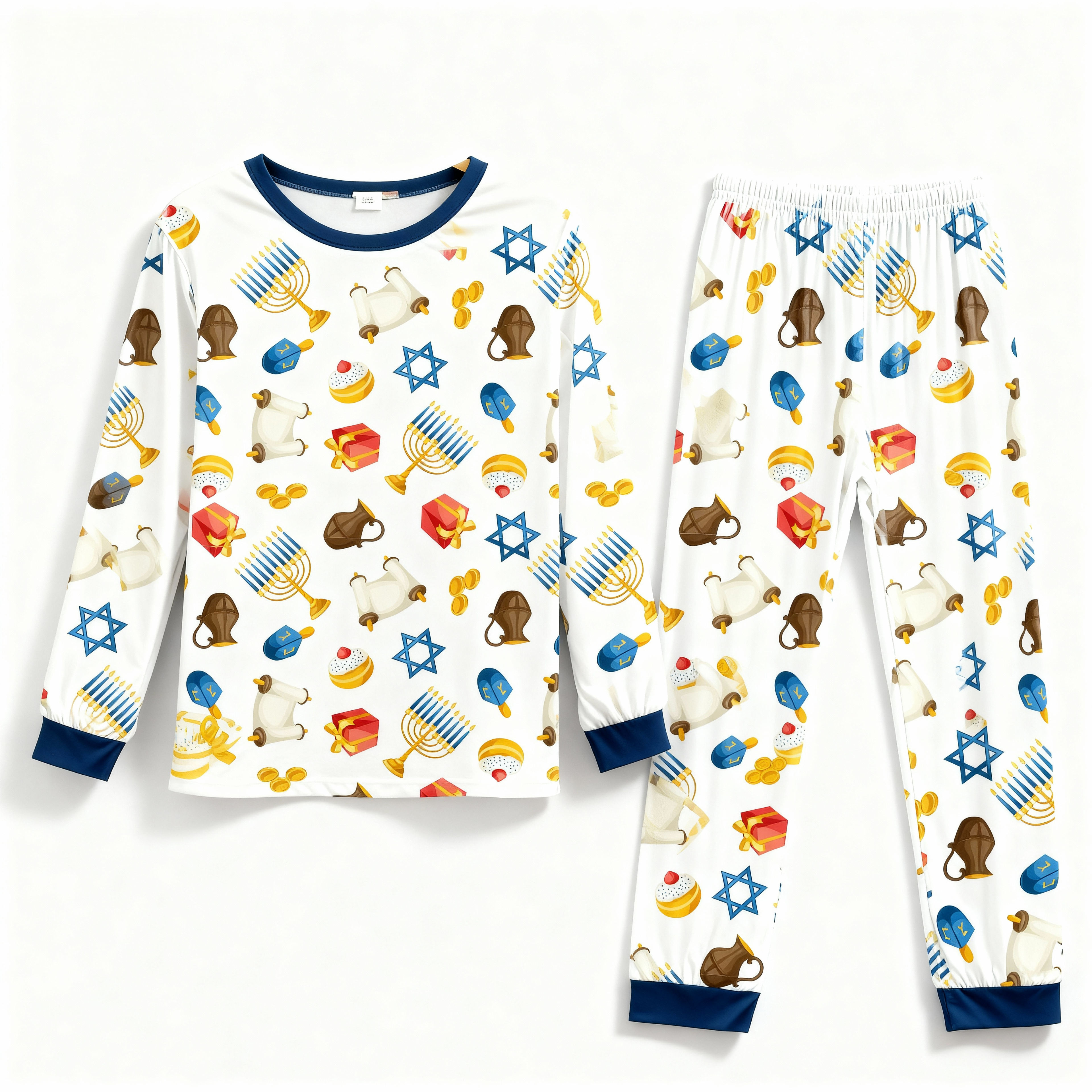 Family Long Sleeve Hanukkah Pajamas Set