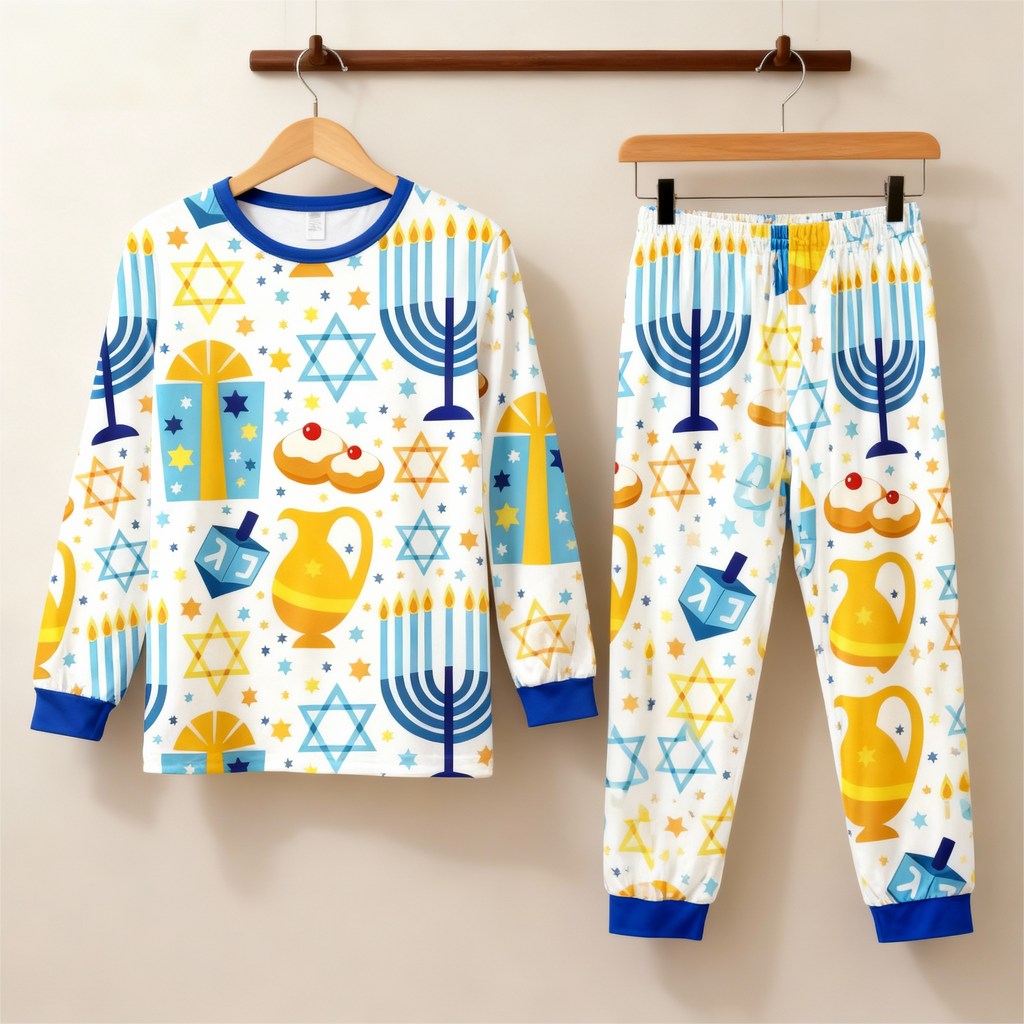 Family Hanukkah Pajamas Set
