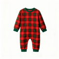 Matching Family Sleepwear Green Plaid Christmas Pajamas Set