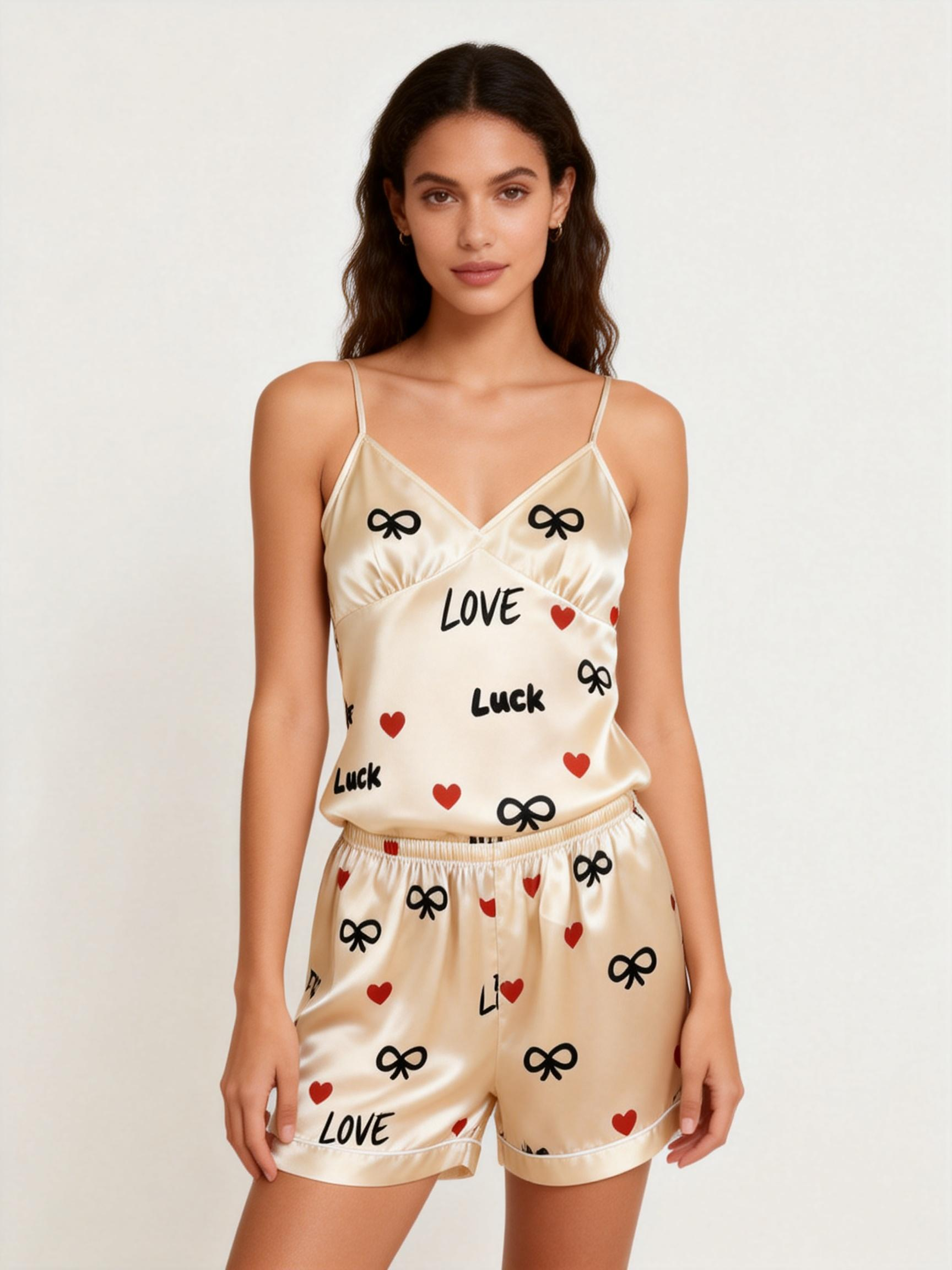 Fashionable Bedtime Attire: Satin Pajamas for Women
