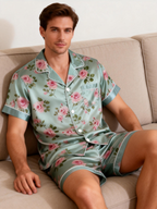 Elegance and Comfort: Satin Pajamas Set for Men