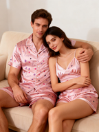 Breathable Short Satin Pajamas for Women