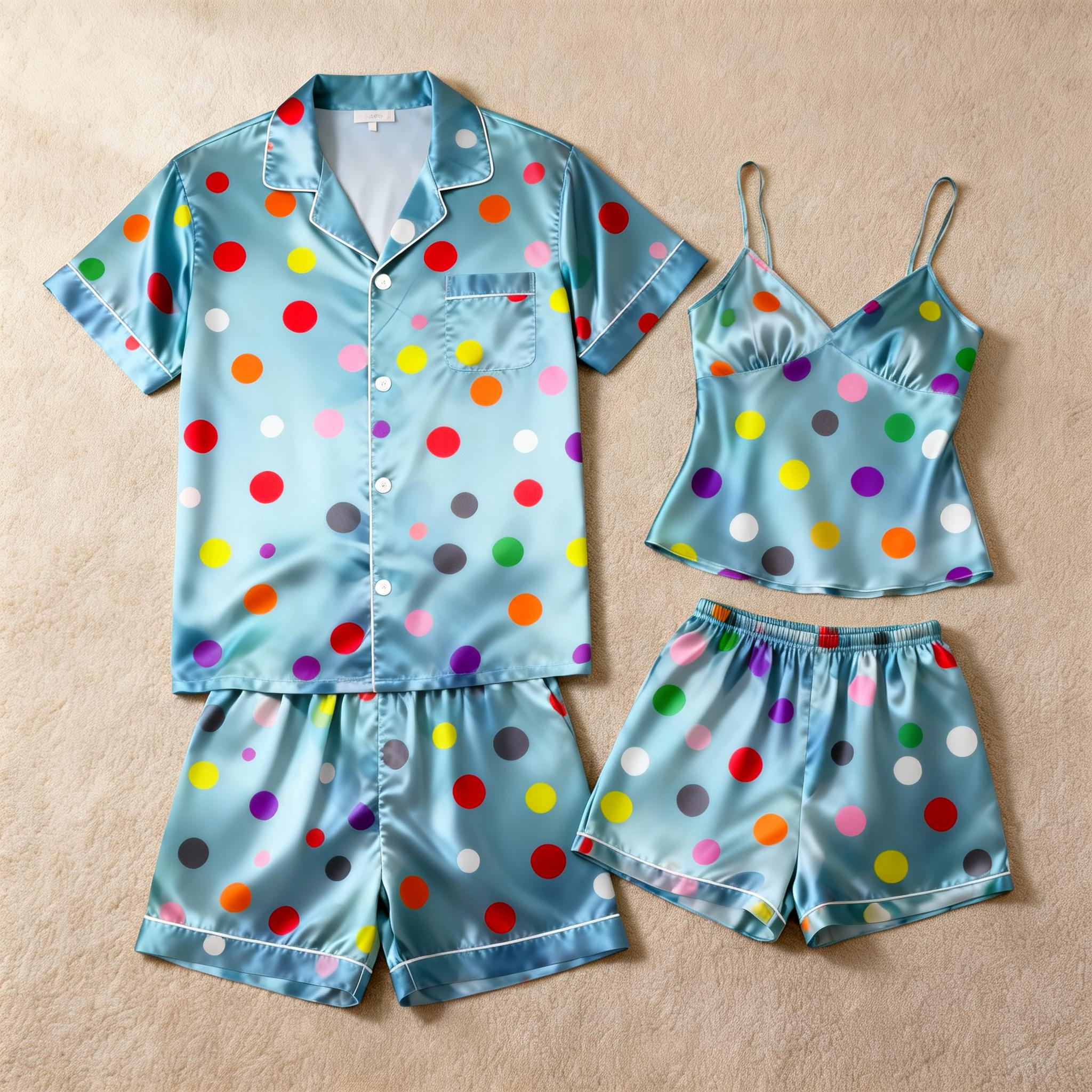 Share the Comfort: Women Satin Pajamas Set