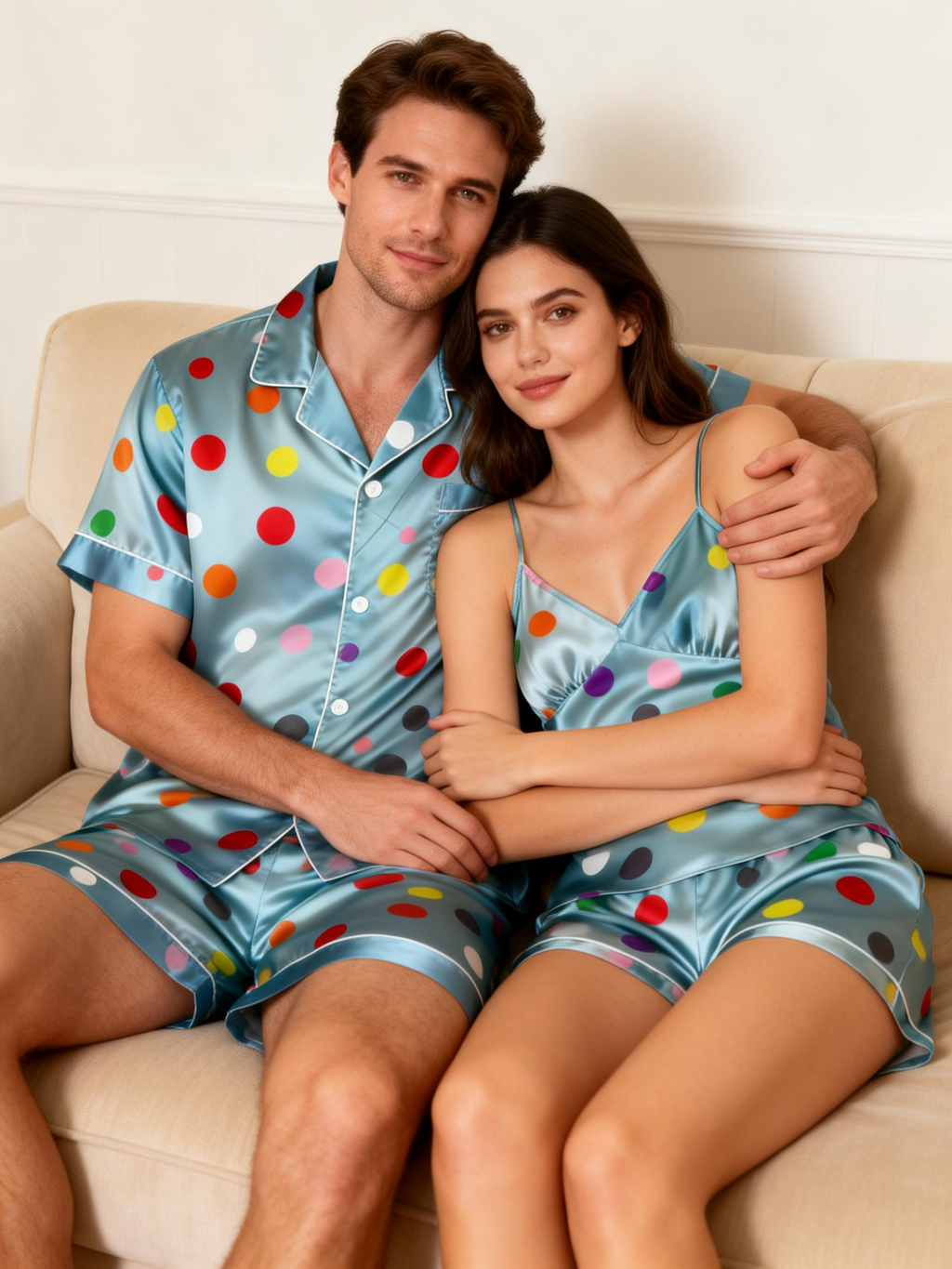 Share the Comfort: Women Satin Pajamas Set