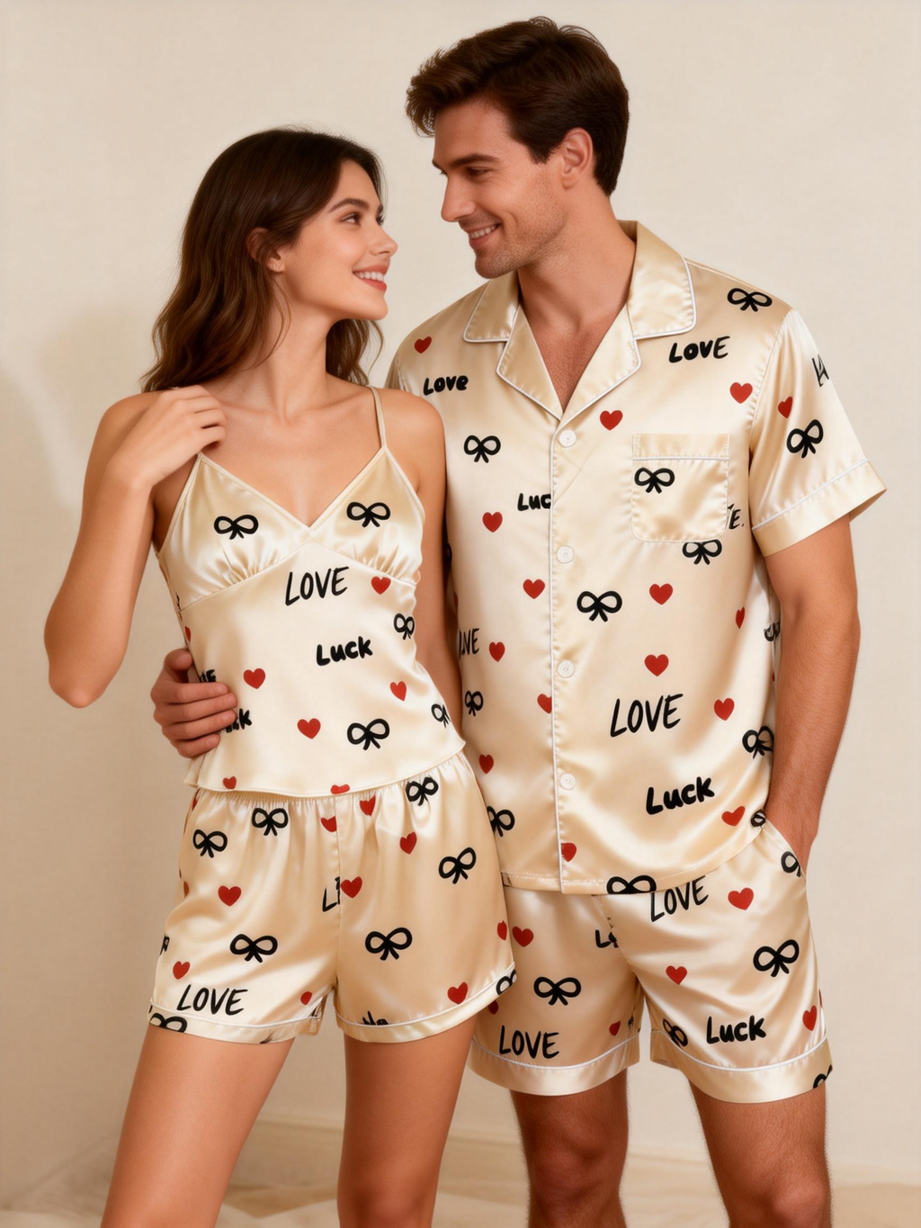 Fashionable Bedtime Attire: Satin Pajamas for Women