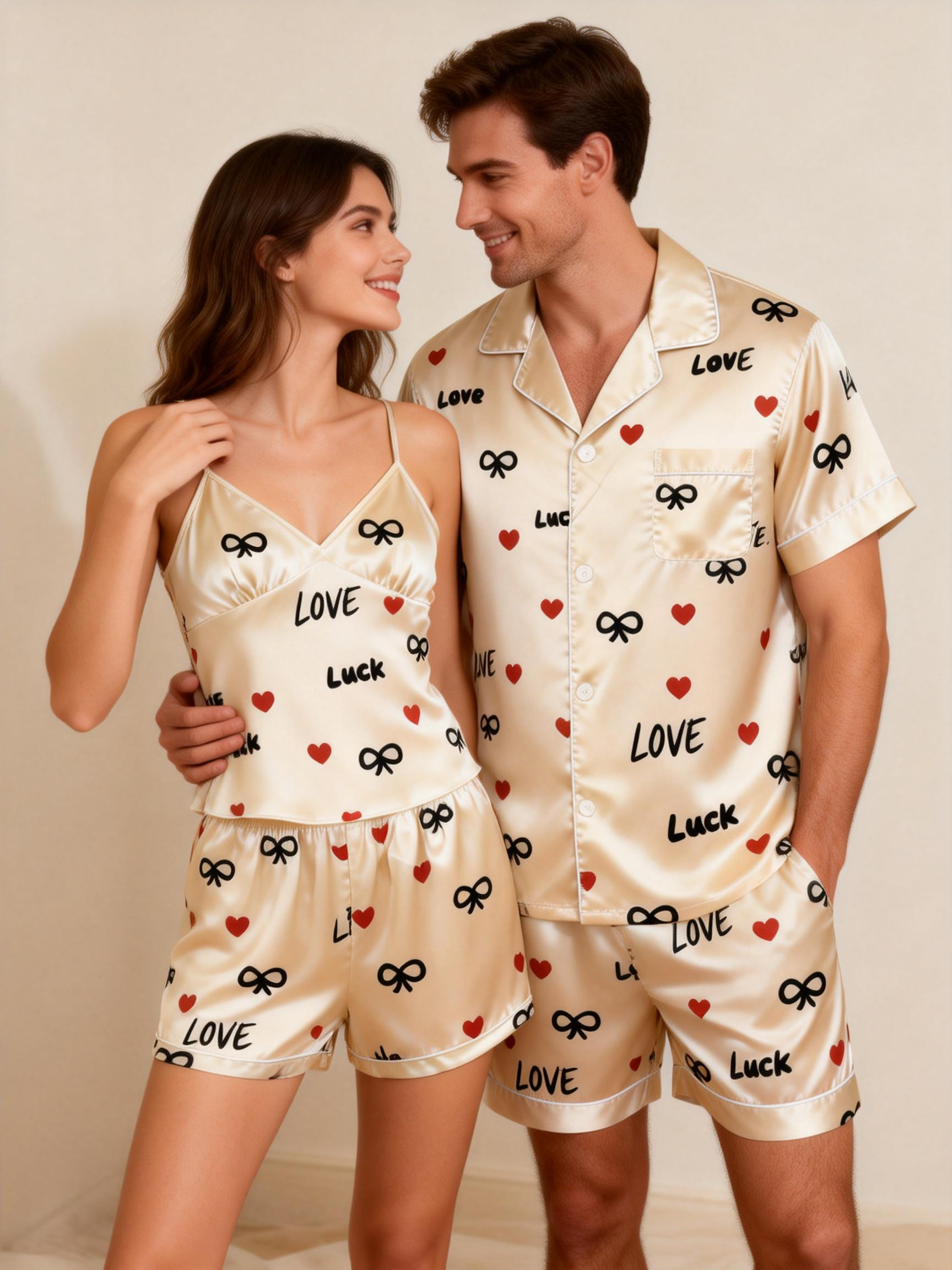 Fashionable Bedtime Attire: Satin Pajamas for Women