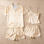 Relaxing Sleepwear: Satin Short Pajamas for Women