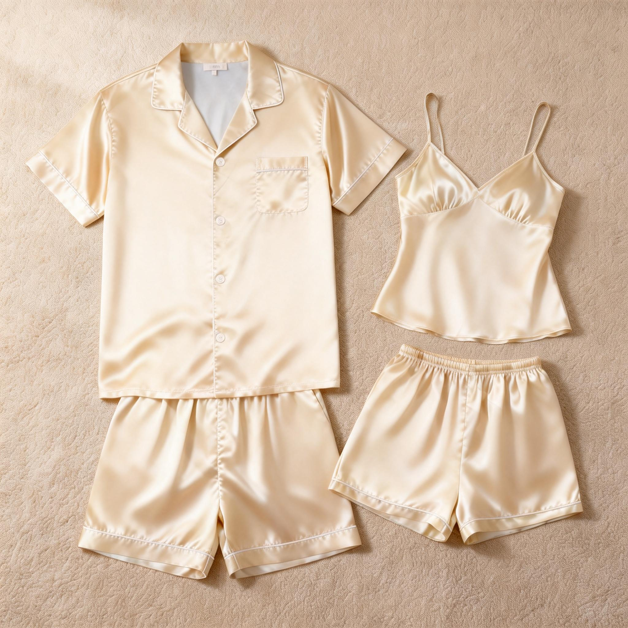Relaxing Sleepwear: Satin Short Pajamas for Women