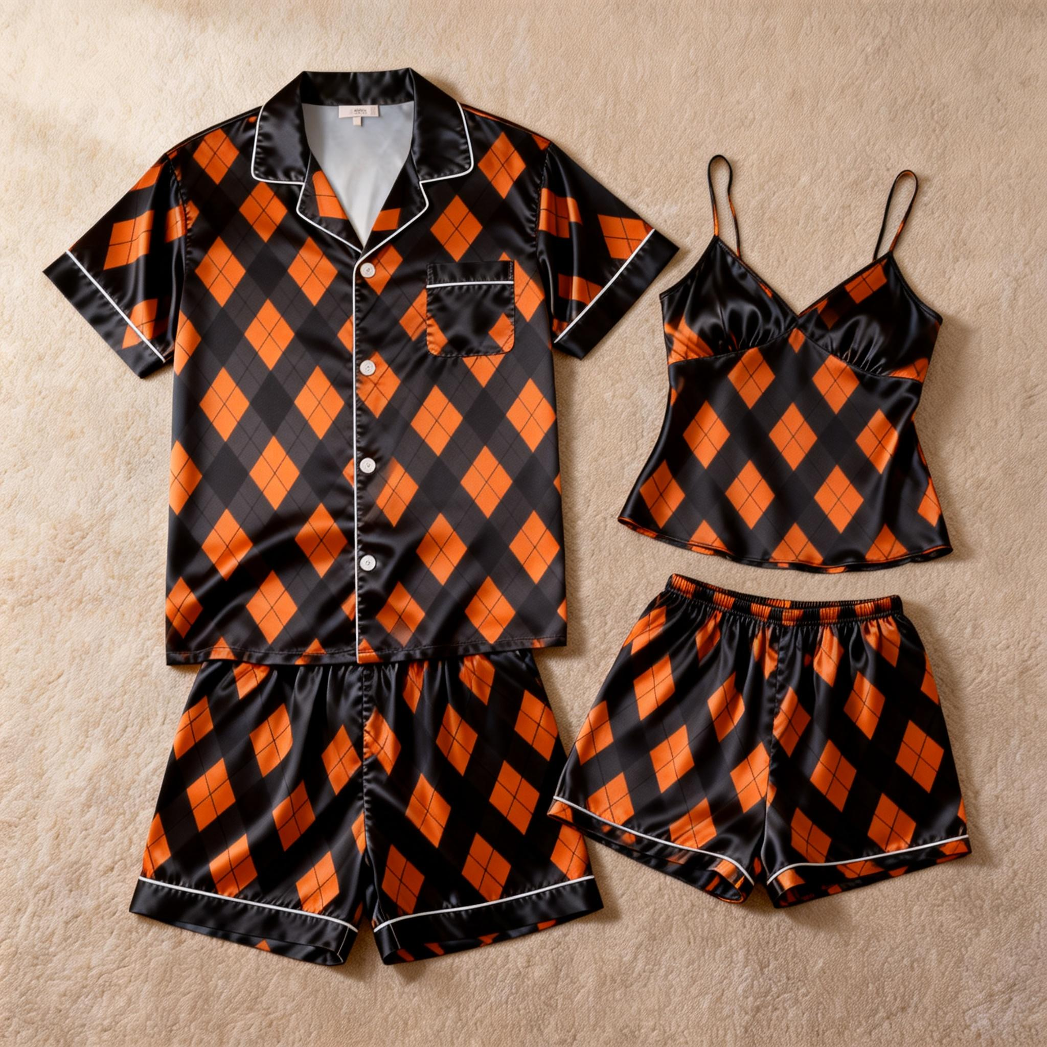 Best-Selling Men Classic Satin Pajamas